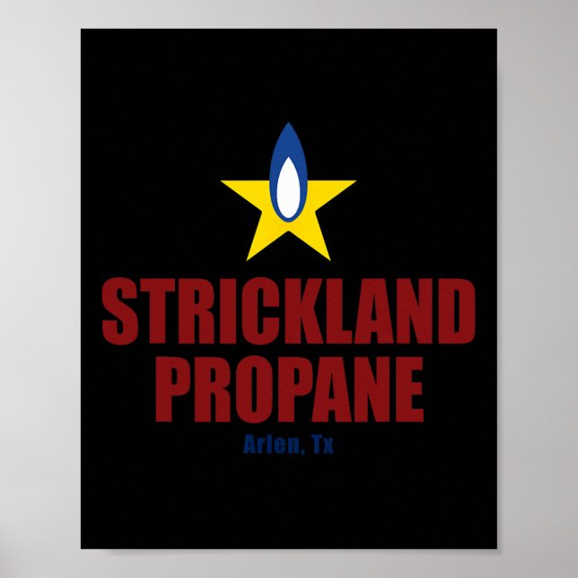 Affiche Strickland Propane - Arlen Texas Yellow Star Bbq  (Devant)