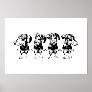 Affiche 'Strike A Pose Dex' Flippy Ear Dex Art Imprimer