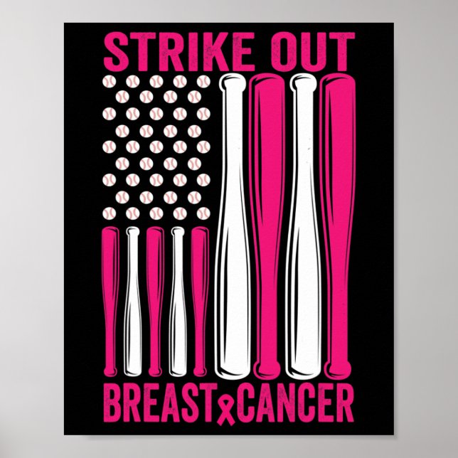 Affiche Striout Breast Cancer Sensibilisation Softball Us  (Devant)