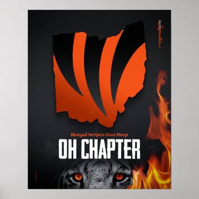 Affiche Stripes Exécuter En Profondeur | Chapitre de l'Ohi (Devant)