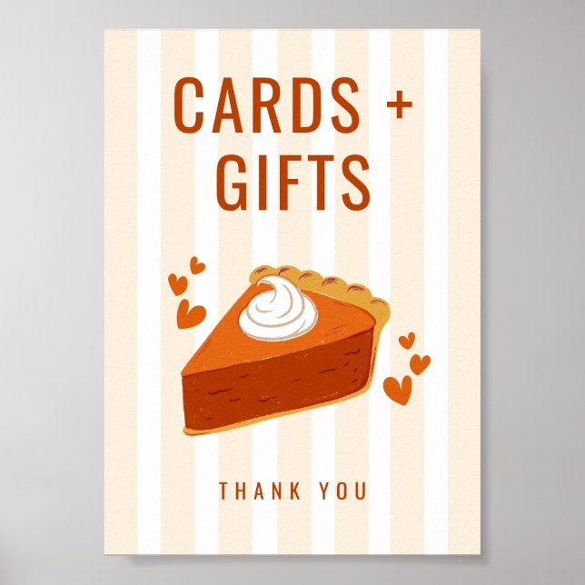 Affiche Stripes Little Cutie Cartes à tarte et cadeaux Pan (Devant)