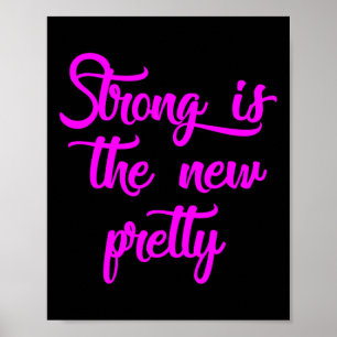 Affiche Strong Est Le Nouveau Joli - Chemises De Sport Pou