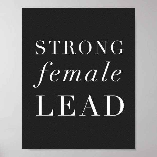 Affiche Strong Female Lead Funny Actor Quote (Devant)
