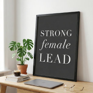 Affiche Strong Female Lead Funny Actor Quote