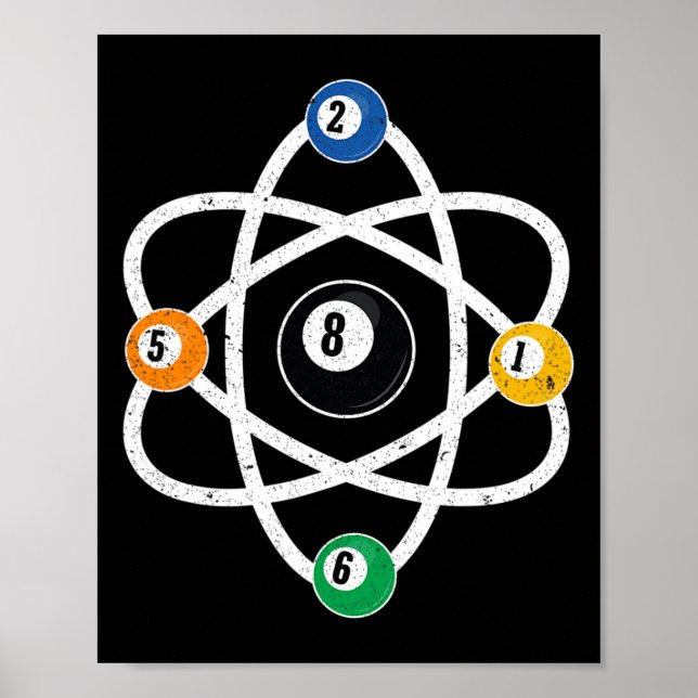 Affiche Structure atomique Billiards Hommes Fundy 8 Ball P (Devant)