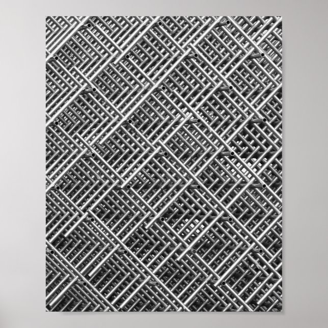 Affiche Structure métallique complexe (Devant)