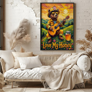 Affiche Strums de coucher de soleil : Sérénade de la vallé