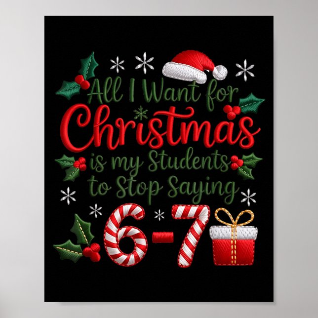 Affiche Students Saying 6-7 67 Six Seven Funny Teachers Ch (Devant)