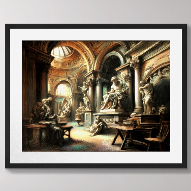 Affiche Studio Art antique Sculpture grecque romaine (Créateur téléchargé)