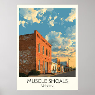 Affiche Studio de musique de Muscle Shoals Alabama