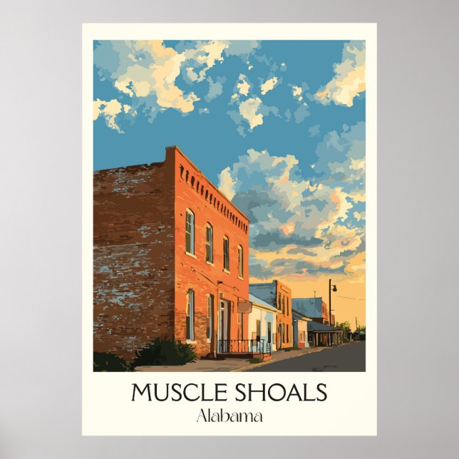Affiche Studio de musique de Muscle Shoals Alabama (Devant)