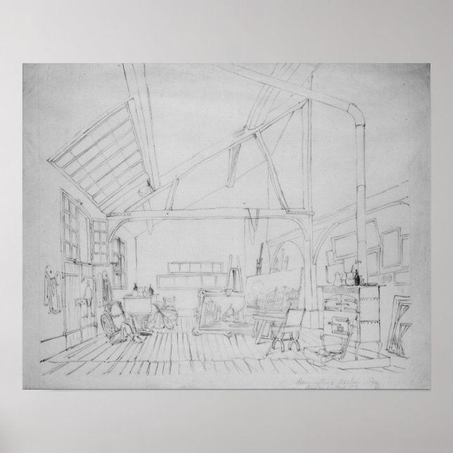 Affiche Studio de Richard Parkes Bonington à Paris (Devant)