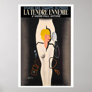 Affiche Studio des Champs-Élysées L'Ennemi tendre Vintage