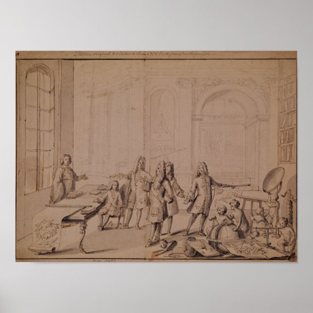 Affiche Study for a Lesson being give to the Young (Devant)