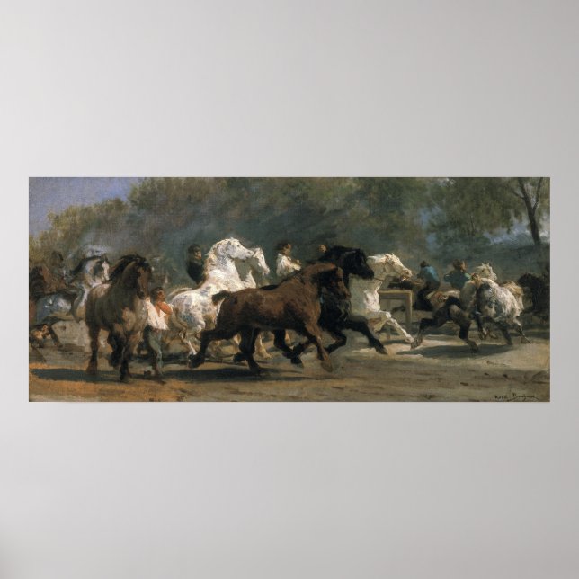 Affiche Study for the Horsemarket, 1900 (Devant)