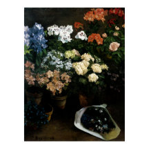 Study of Flowers by Frederic Bazille