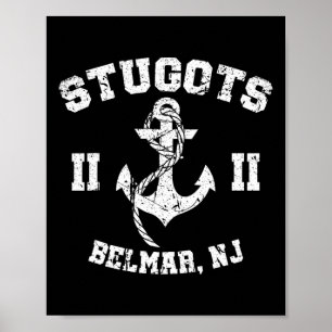 Affiche Stugots Belmar Nj Ancre en Détresse T-Shirt Sarcas