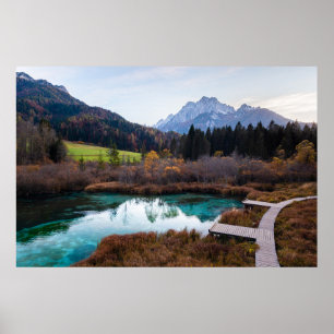 Affiche Stunning Zelenci, Slovénie en automne