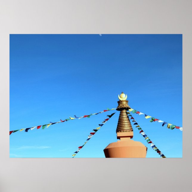 Affiche Stupa bouddhiste (Devant)