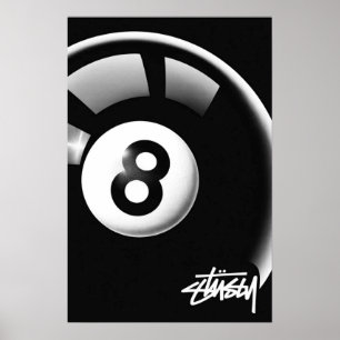 Affiche Stüssy Magic 8-Ball - Streetwear Icon" 🎱 🖤