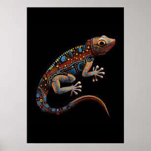 Affiche Style art autochtone Goanna