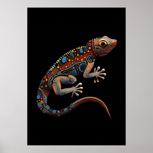 Affiche Style art autochtone Goanna (Devant)