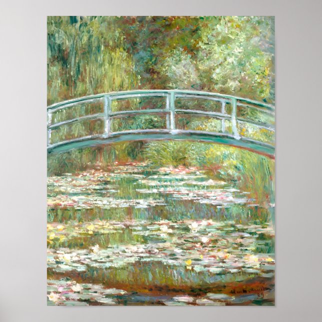 Affiche style artistique de Claude Monet (Devant)