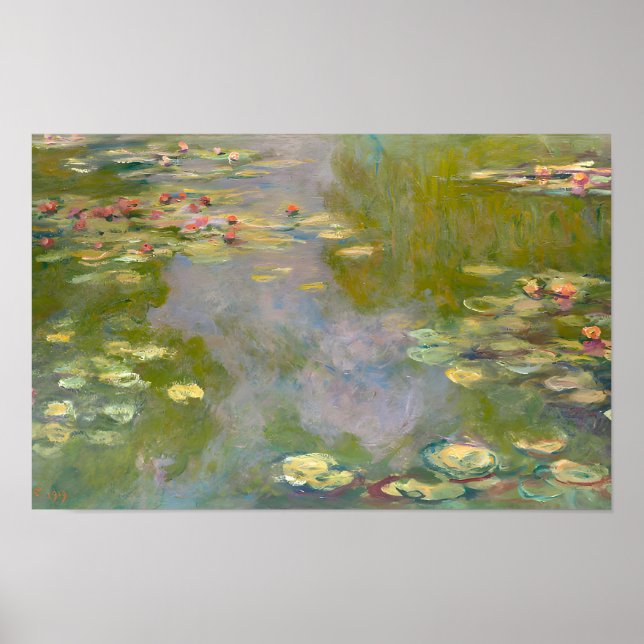 Affiche style artistique de Claude Monet (Devant)