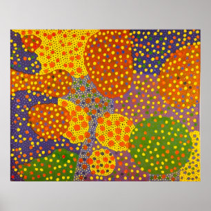 Affiche Style artistique de Yayoi Kusama