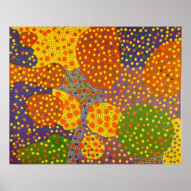 Affiche Style artistique de Yayoi Kusama (Devant)