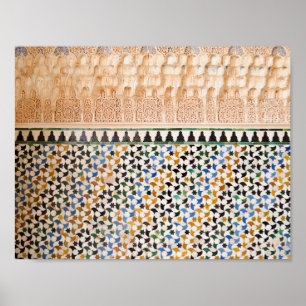 Affiche Style Boho arabe géométrique