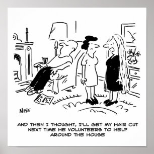 Affiche Style cheveux longs en raison de l'absence de coup