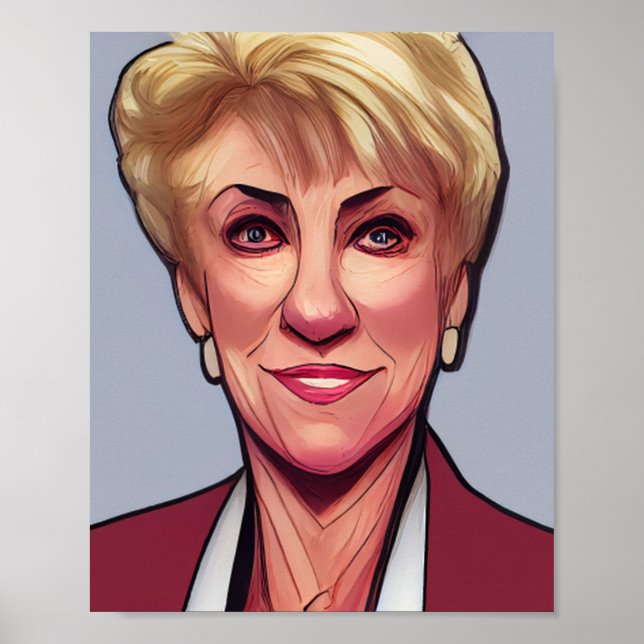 Affiche Style de bande dessinée Linda Mcmahon (Devant)