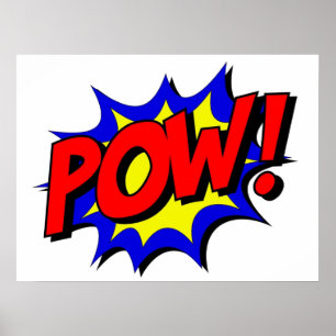 Affiche Style de bande dessinée POW