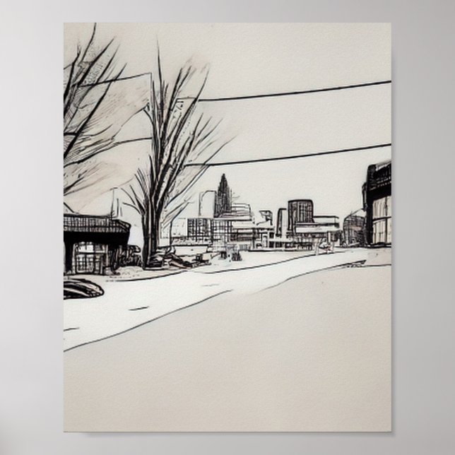 Affiche Style de BD Lexington Kentucky (Devant)