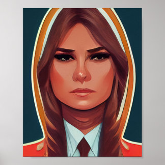 Affiche Style de BD Melania Trump