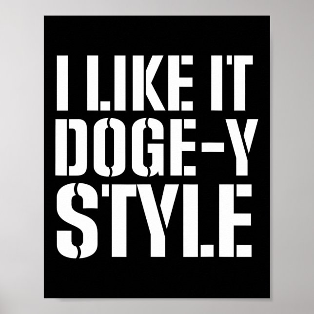 Affiche Style de Doge conservateur républicain américain (Devant)