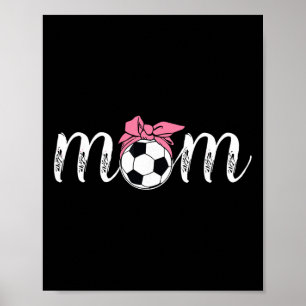 Affiche Style de nœud coquette rose Momlife Mère Femmes So