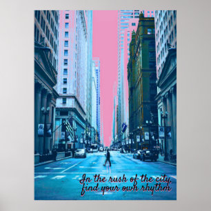 Affiche Style de rue et exploration urbaine Rythme et vill