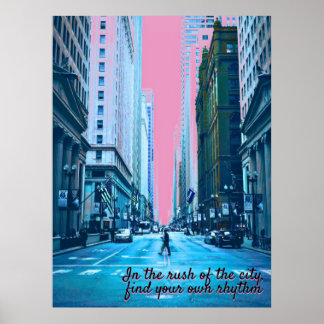 Affiche Style de rue et exploration urbaine Rythme et vill