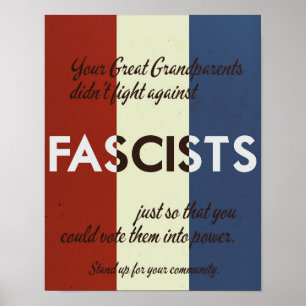 Affiche Style des années 1940 : défendez votre communauté
