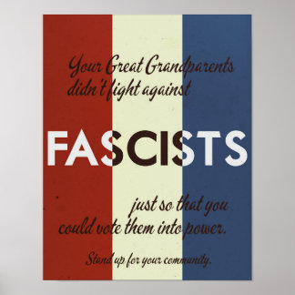 Affiche Style des années 1940 : défendez votre communauté