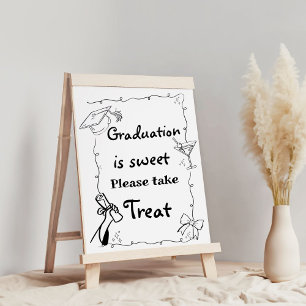 Affiche Style Doodles Main Draduation Cadeaux et carte