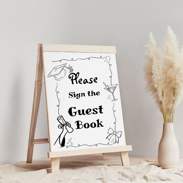 Affiche Style Doodles Main Draduation livre de la Graduati (Créateur téléchargé)