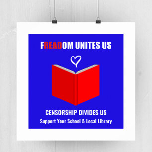 Affiche Style du logo d'interdiction des livres