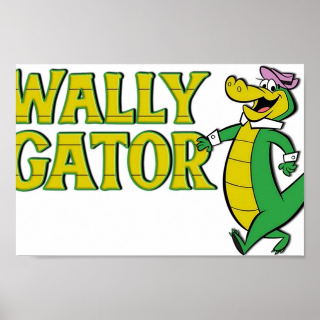 Affiche Style du logo Wally Gator (Devant)