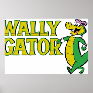 Affiche Style du logo Wally Gator