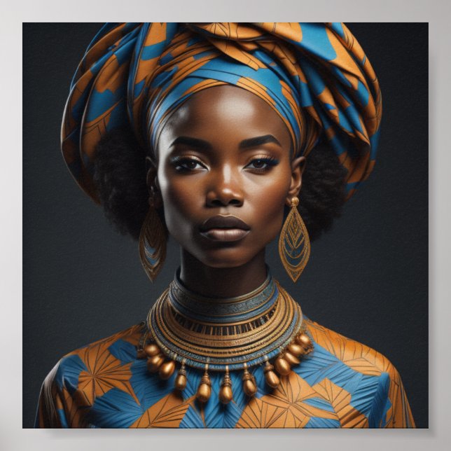 Affiche Style femme africaine (Devant)