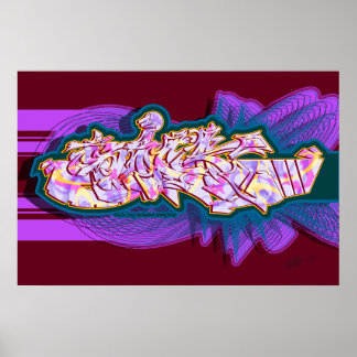 Affiche Style graffiti