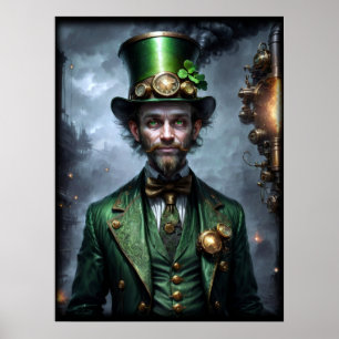 Affiche Style Leprechaun Steampunk